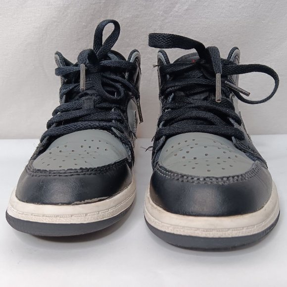 Nike Air Jordan Retro Mid Size 13 C Shoes Childrens Gray Black Lace 640734 096 - Picture 4 of 16
